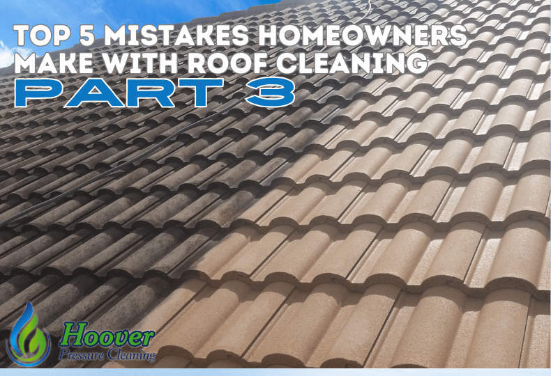 Featured image for post: Top 5 Mistakes Homeowners Make with Roof Cleaning. Part 3: Using Chlorine Bleach on Your Roof